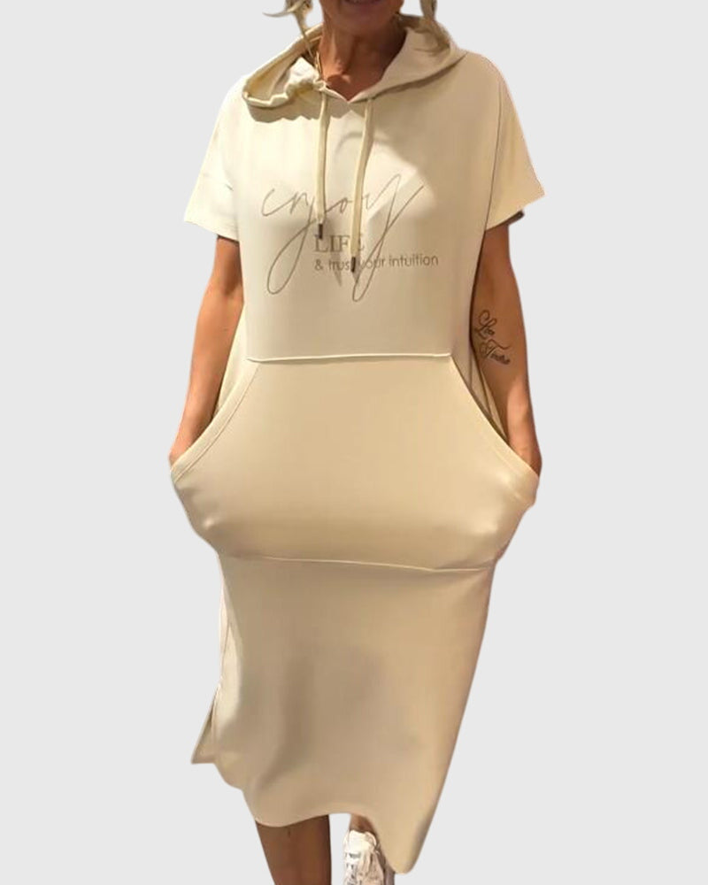 Veldora™ | Hoodie-Kleid mit Kapuze und Taschen