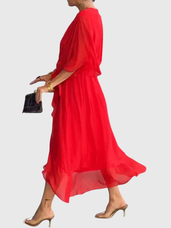 Luviaren™ | Damen Kleid Daisy mit V-Ausschnitt