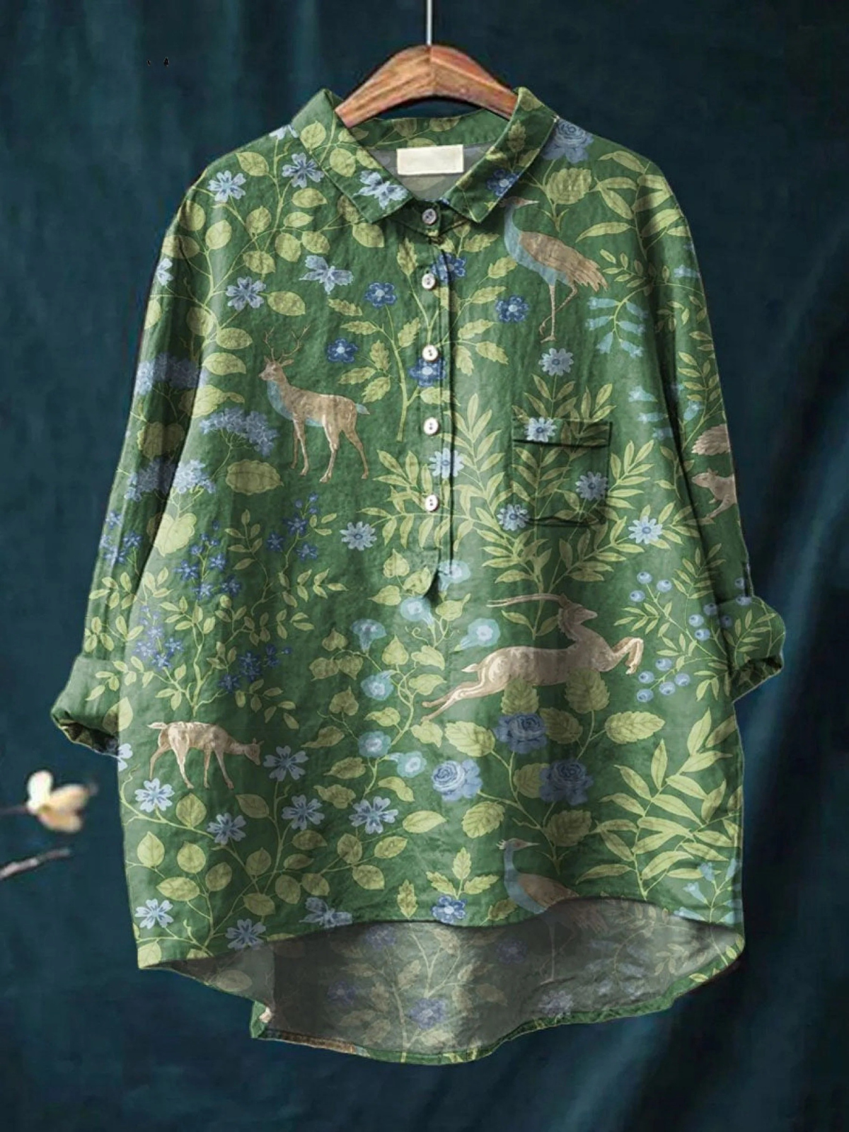 Aurelis™ | Freizeitshirt mit Floralem Kunstdruck