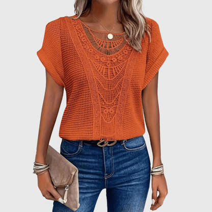Luviaren™ | Boho-Chic Ibiza Top mit Rundhals