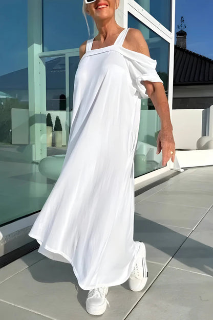 Aurelis™ | Langes Off-Shoulder Sommerkleid