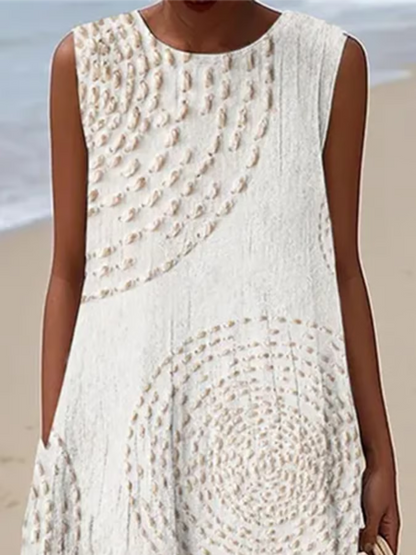 Aurelis™ | Ärmelloses Sommerkleid mit Rundhalsausschnitt