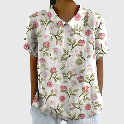 Aureliah™ | Damen Bluse mit Blumenmuster