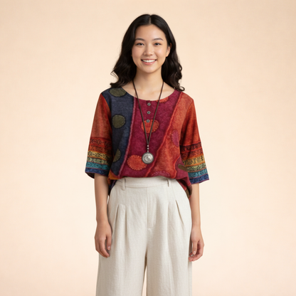 Katrin | Stilvolles und vielseitiges Boho-Oberteil
