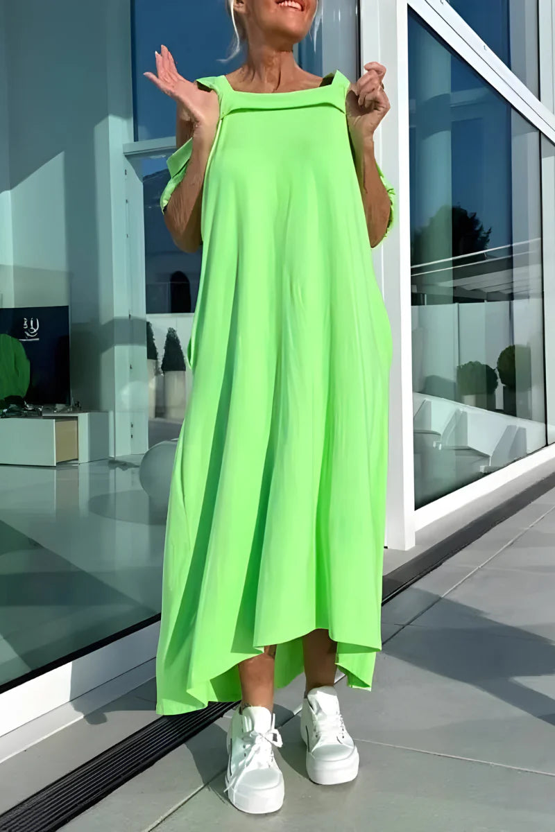 Aurelis™ | Langes Off-Shoulder Sommerkleid