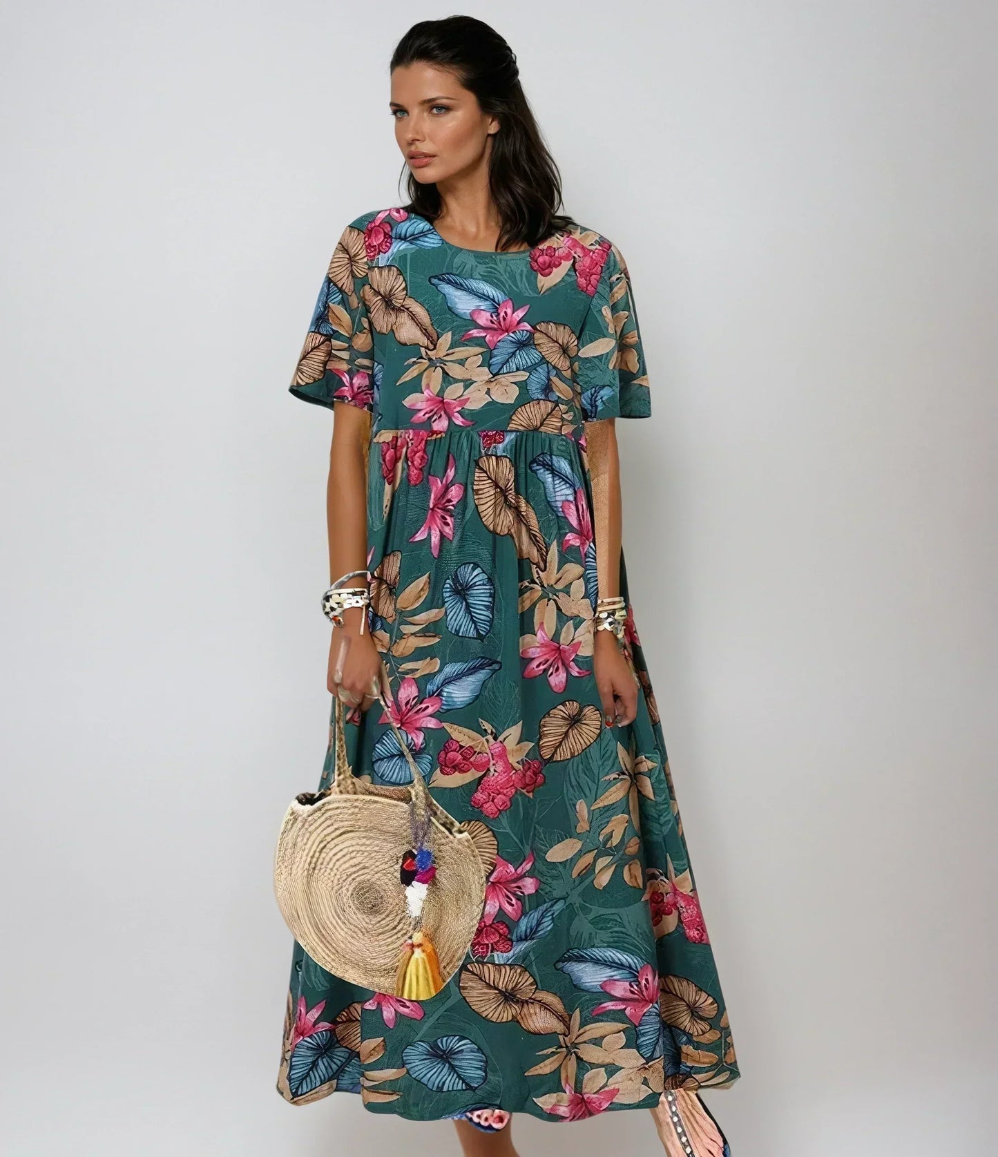 Kaltental™ | Sommerkleid mit Blumenmuster