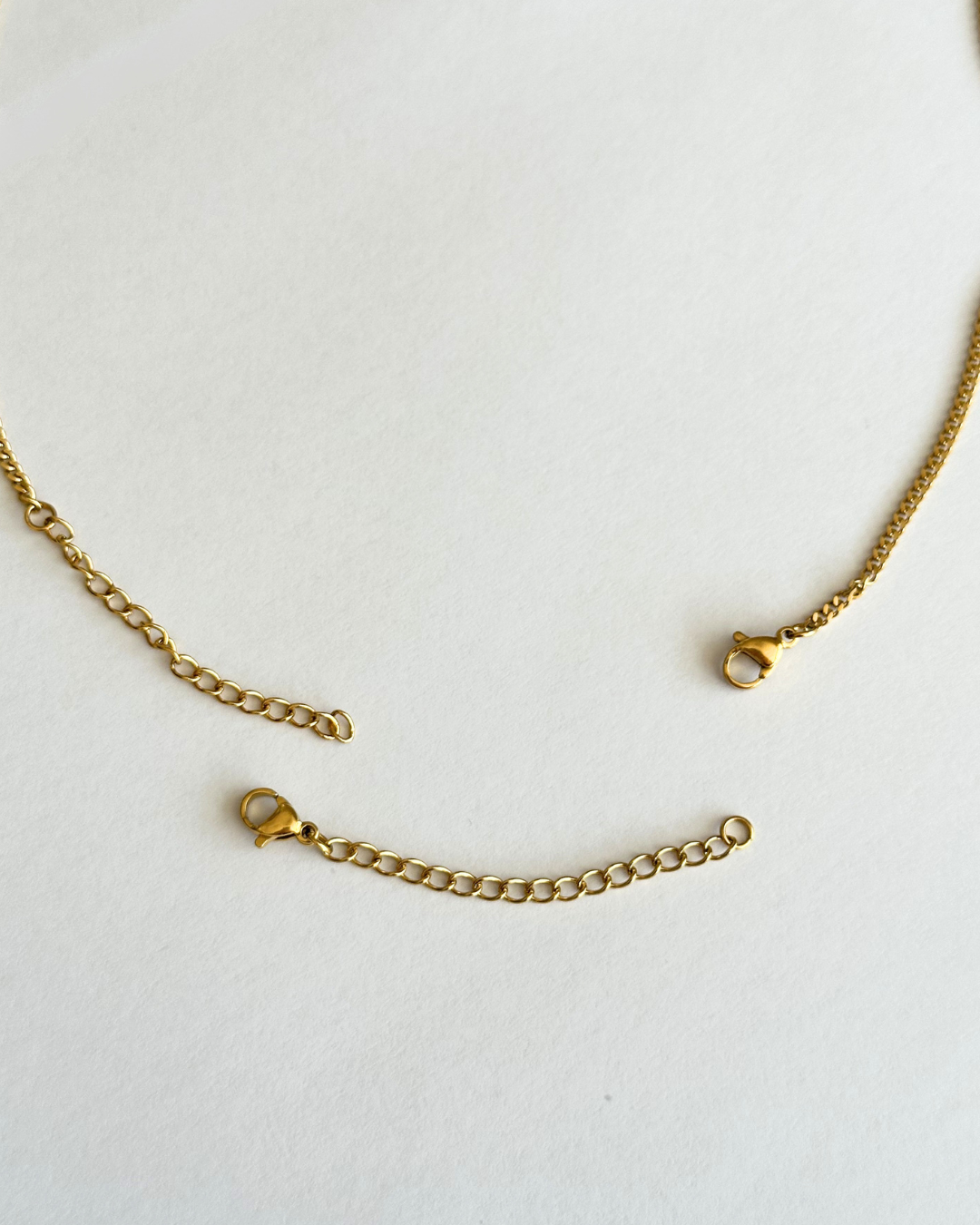 Aurivon™ | Kettenverlängerung aus Edelstahl mit 18k Goldbeschichtung