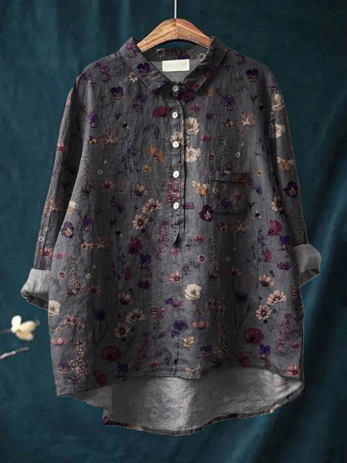 Aurelis™ | Damen Freizeitshirt mit floralem Kunstdruck