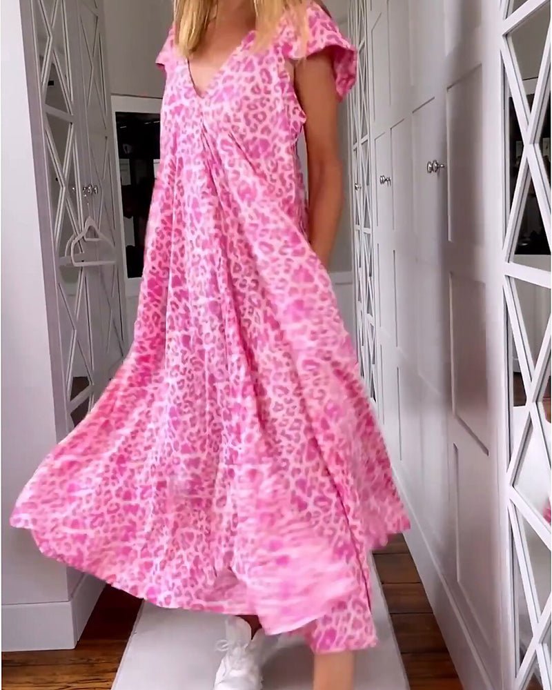 Luviaren™ | Elegantes Maxikleid mit V-Ausschnitt