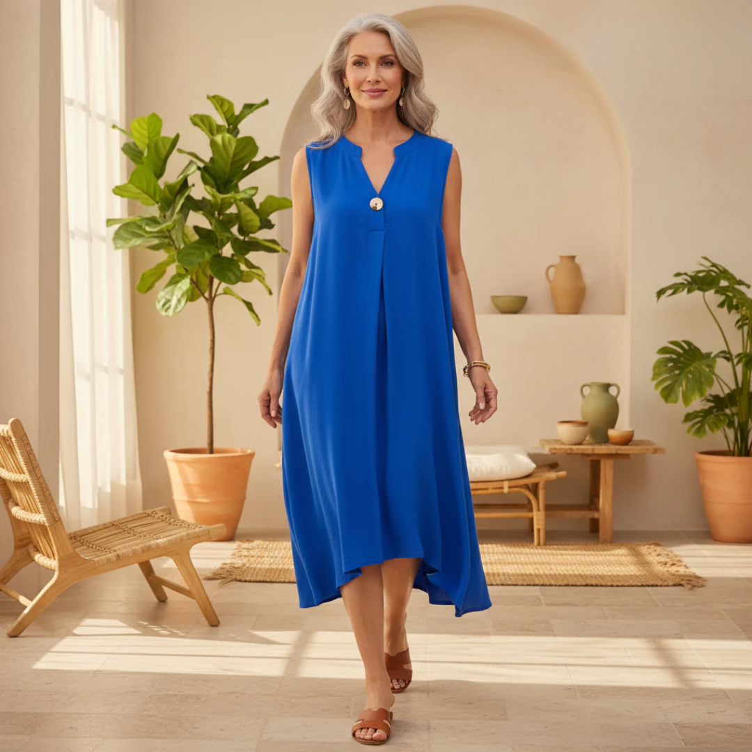 Luviaren™ | Ärmelloses Sommerkleid mit V-Ausschnitt