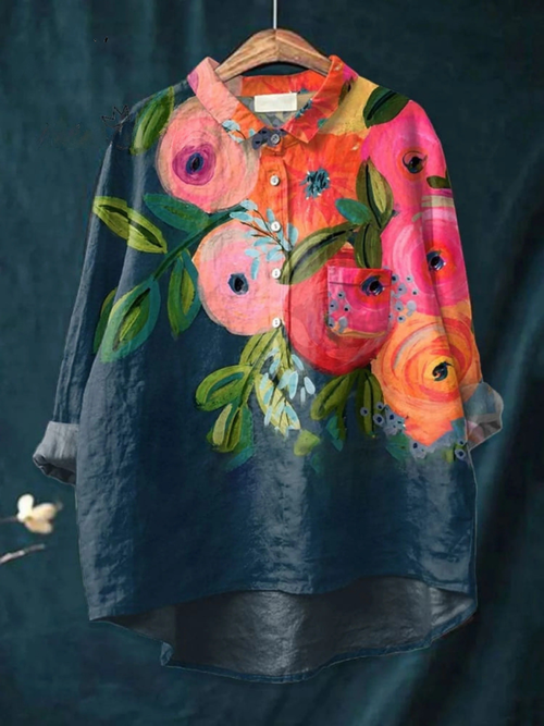 Luviaren™ | Damen Freizeitshirt mit Blumenprint