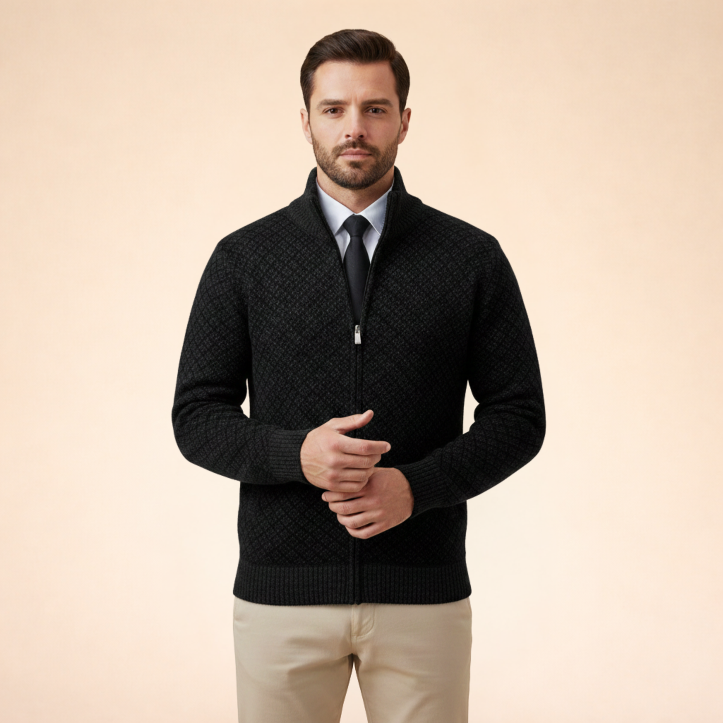 Kevin | Klassischer Stil Strickpullover