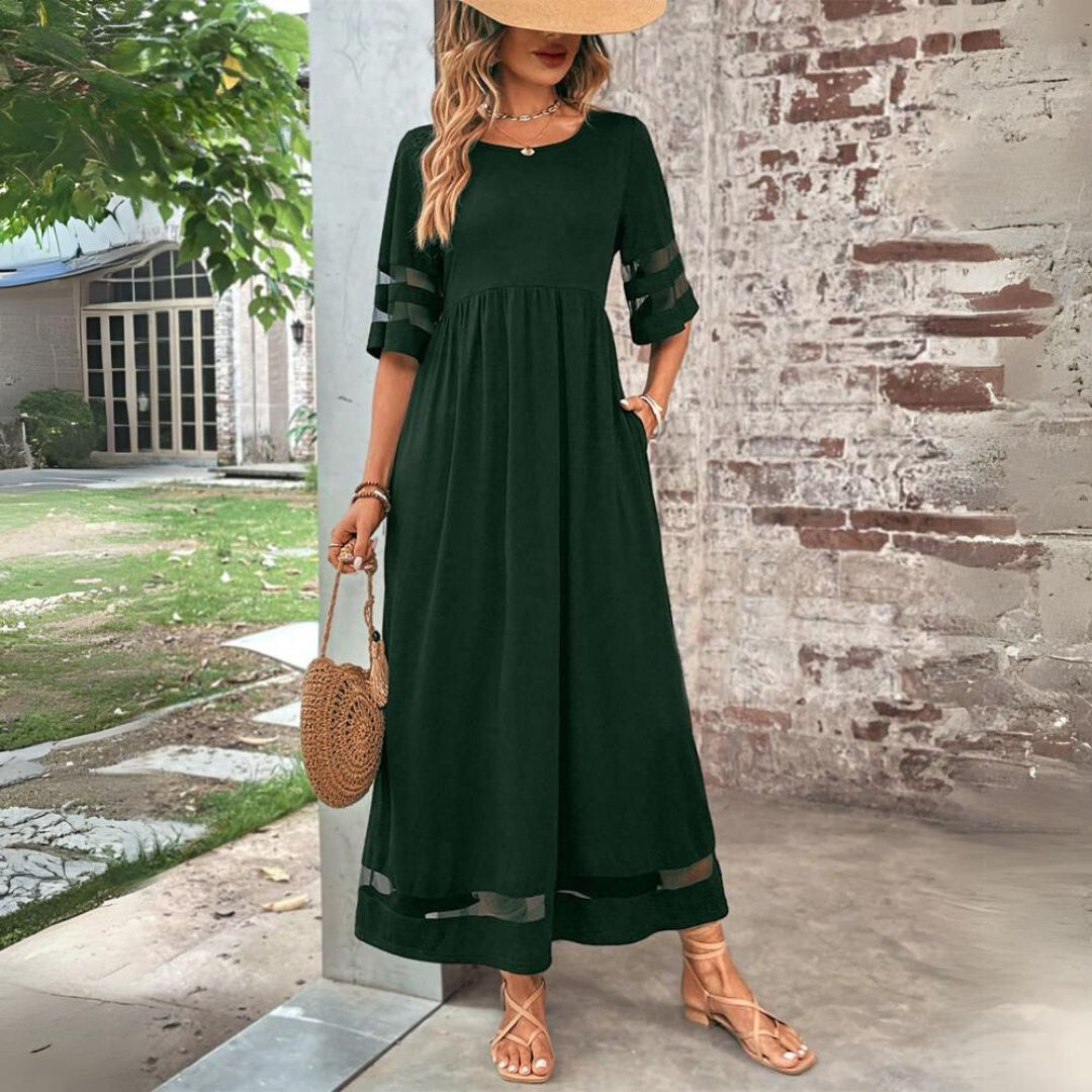 Aurelis™ | Midi-Kleid mit Empire-Taille