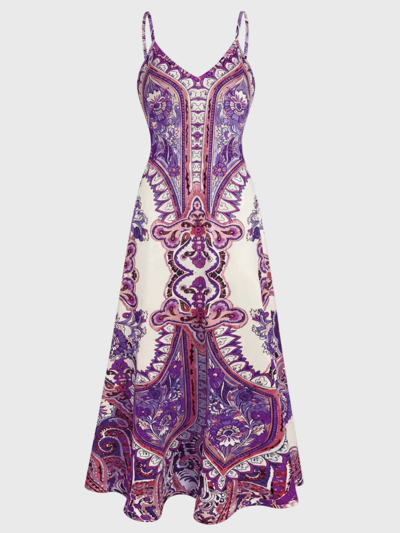 Lindenhain™ | Ärmelloses Boho Sommerkleid mit Blumenmuster