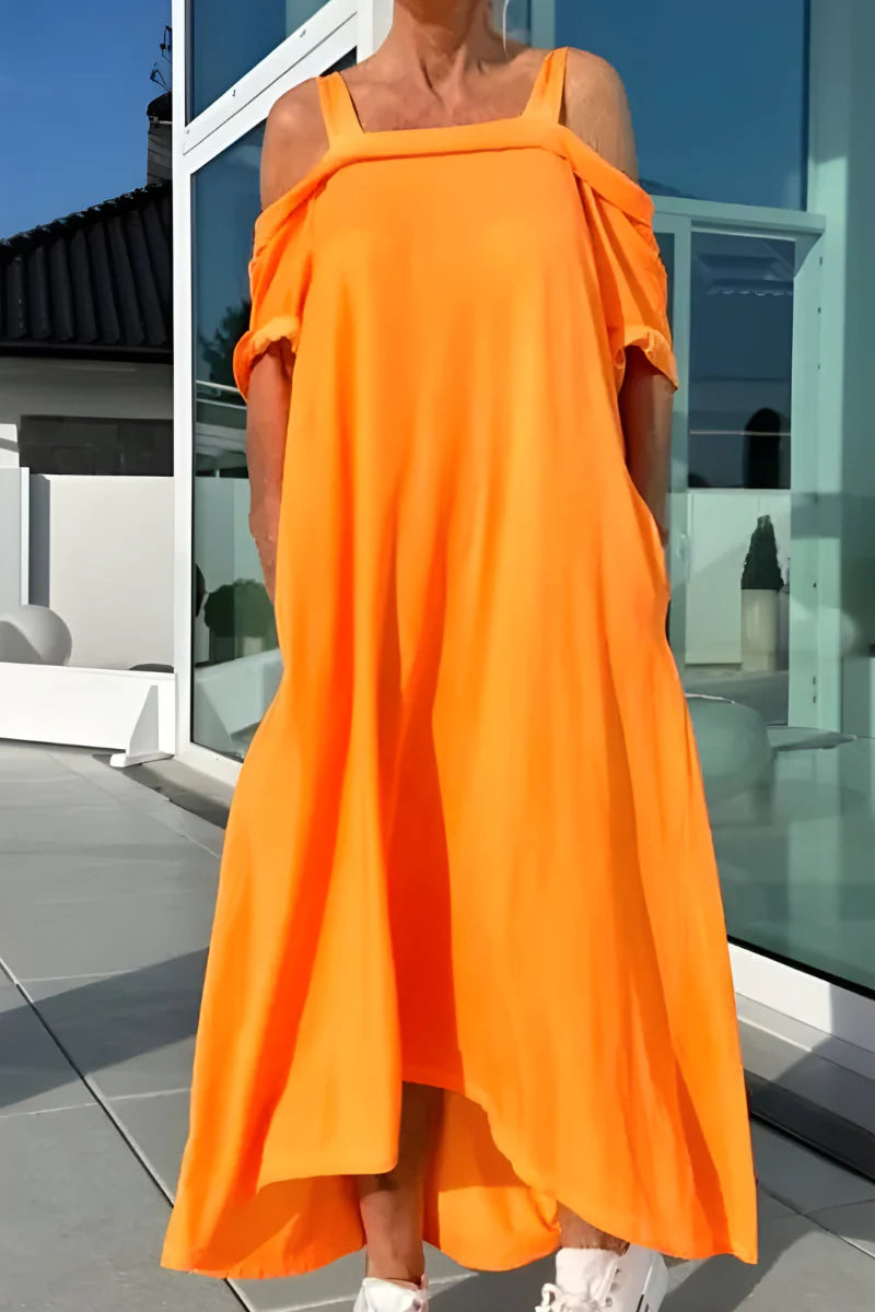 Aurelis™ | Langes Off-Shoulder Sommerkleid