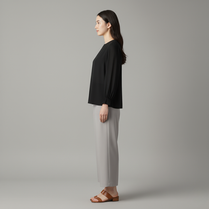 Luna | Bequeme Langarmbluse