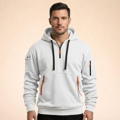 David | Atmungsaktiver und bequemer Kapuzenpullover mit Reißverschluss