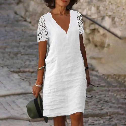 Aurelia™ | Sommerkleid mit Spitzenbesatz