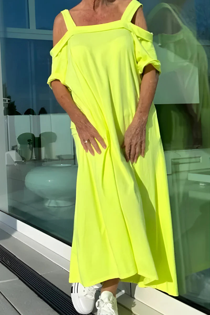 Aurelis™ | Langes Off-Shoulder Sommerkleid