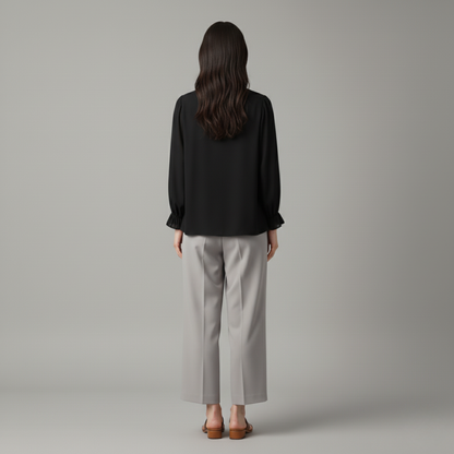 Luna | Bequeme Langarmbluse