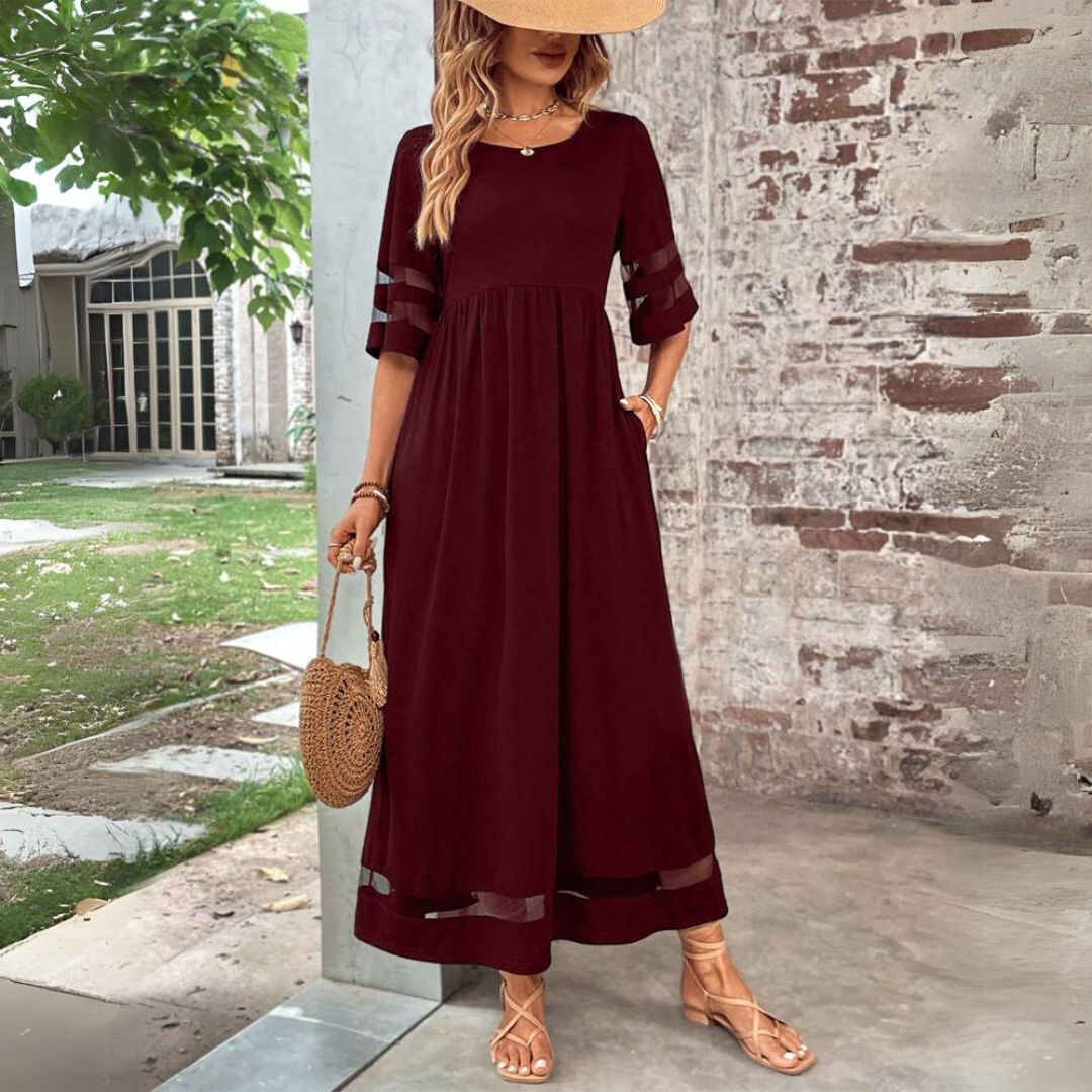 Aurelis™ | Midi-Kleid mit Empire-Taille