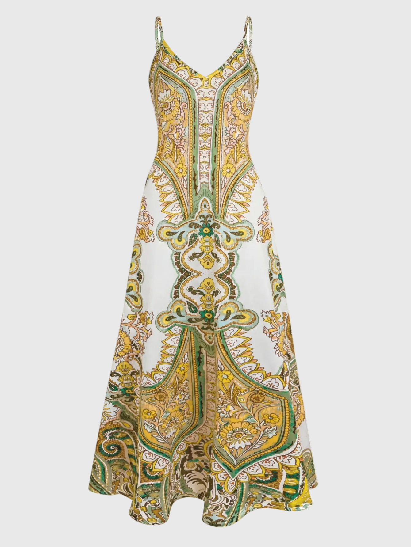 Lindenhain™ | Ärmelloses Boho Sommerkleid mit Blumenmuster