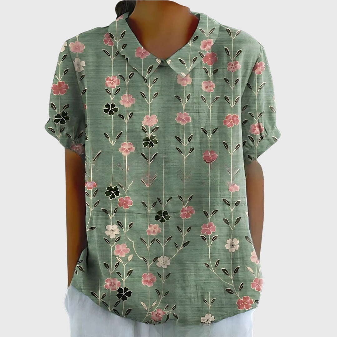 Aureliah™ | Damen Bluse mit Blumenmuster
