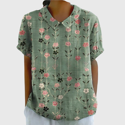 Aureliah™ | Damen Bluse mit Blumenmuster