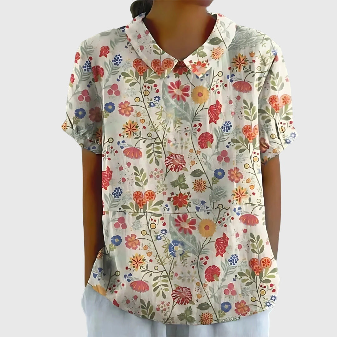 Aureliah™ | Damen Bluse mit Blumenmuster