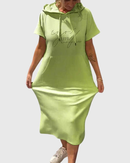 Veldora™ | Hoodie-Kleid mit Kapuze und Taschen