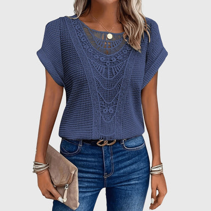 Luviaren™ | Ibiza-Bluse mit Spitzenverzierungen