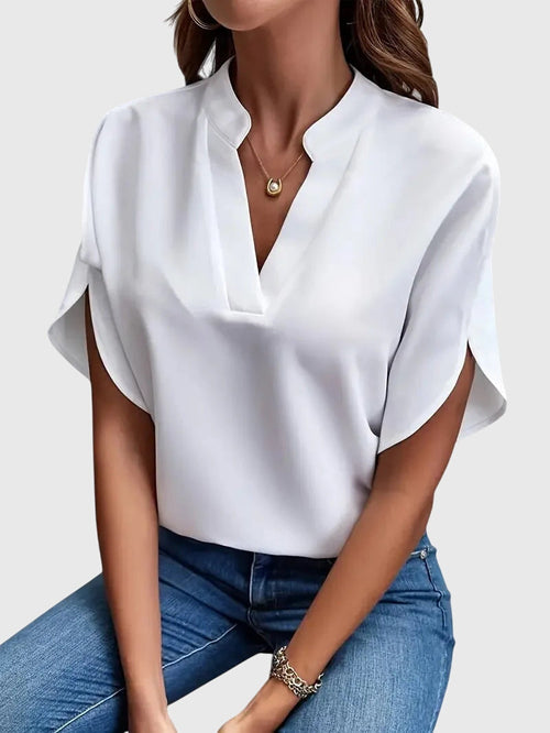 Luviaren™ | Damen V-Ausschnitt-Shirt mit lockerer Passform