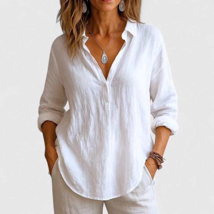 Lindenberg™ | Elegante Leinenbluse