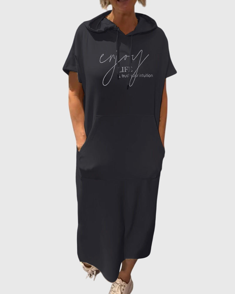 Veldora™ | Hoodie-Kleid mit Kapuze und Taschen