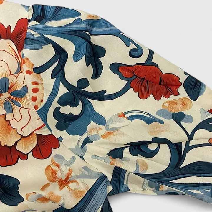 Aurelis™ | Langarmbluse mit 3D-Blumendetails