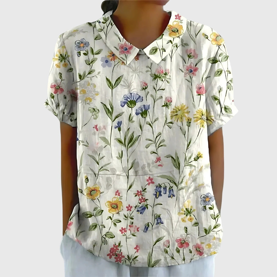 Aureliah™ | Damen Bluse mit Blumenmuster