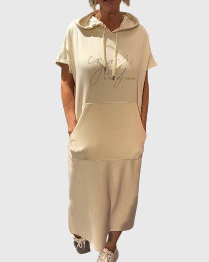 Veldora™ | Hoodie-Kleid mit Kapuze und Taschen