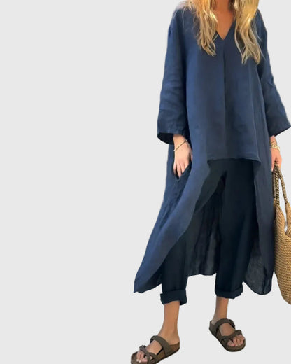 Luvana™ | Zweiteiliges Tunika-Hosen-Set in entspannter Passform