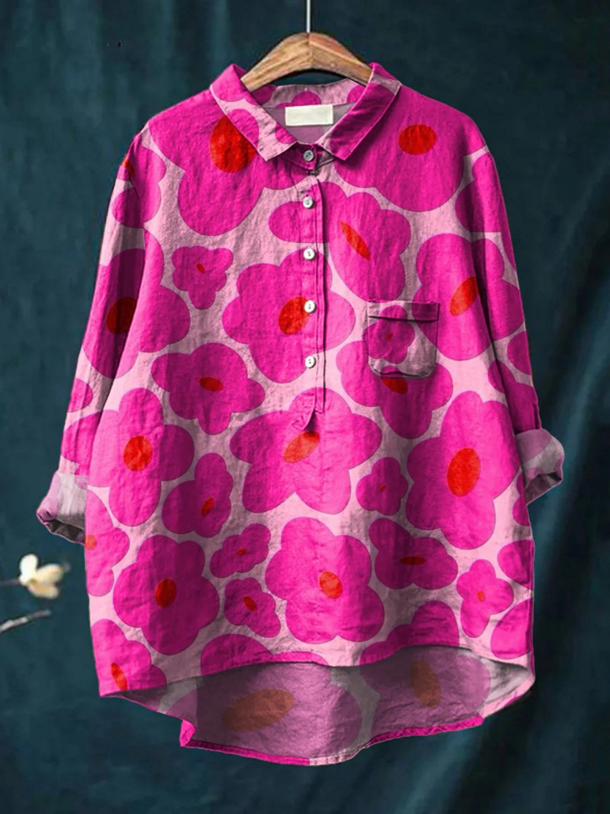 Valerien™ | Damen Freizeitshirt mit Blumenmuster