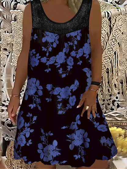 Luviaren™ | Ärmelloses Midikleid mit Blumenmuster