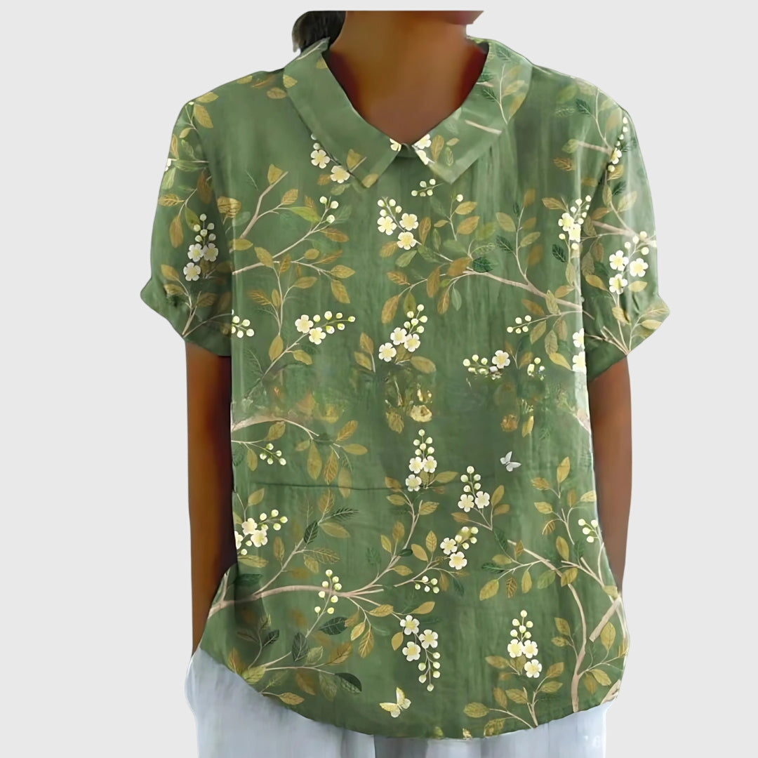 Aureliah™ | Damen Bluse mit Blumenmuster