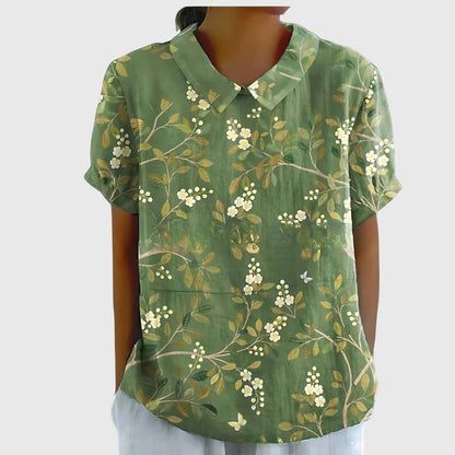 Aureliah™ | Damen Bluse mit Blumenmuster
