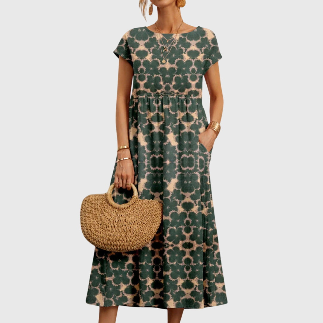 Aurelis™ | Fließendes Blumenkleid mit lockerer Passform