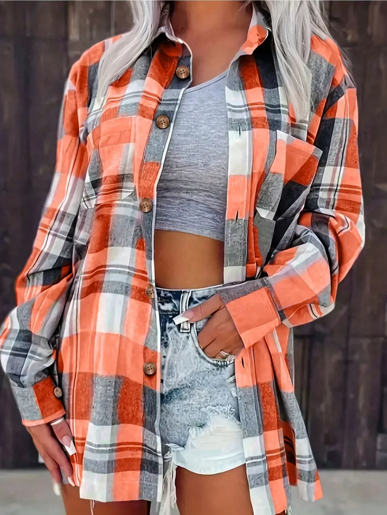 Jonas | Oversized-Flanellhemd im Casual-Stil mit Karomuster