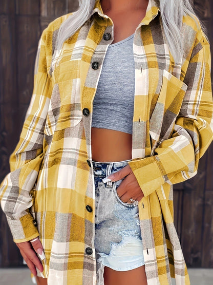 Jonas | Oversized-Flanellhemd im Casual-Stil mit Karomuster