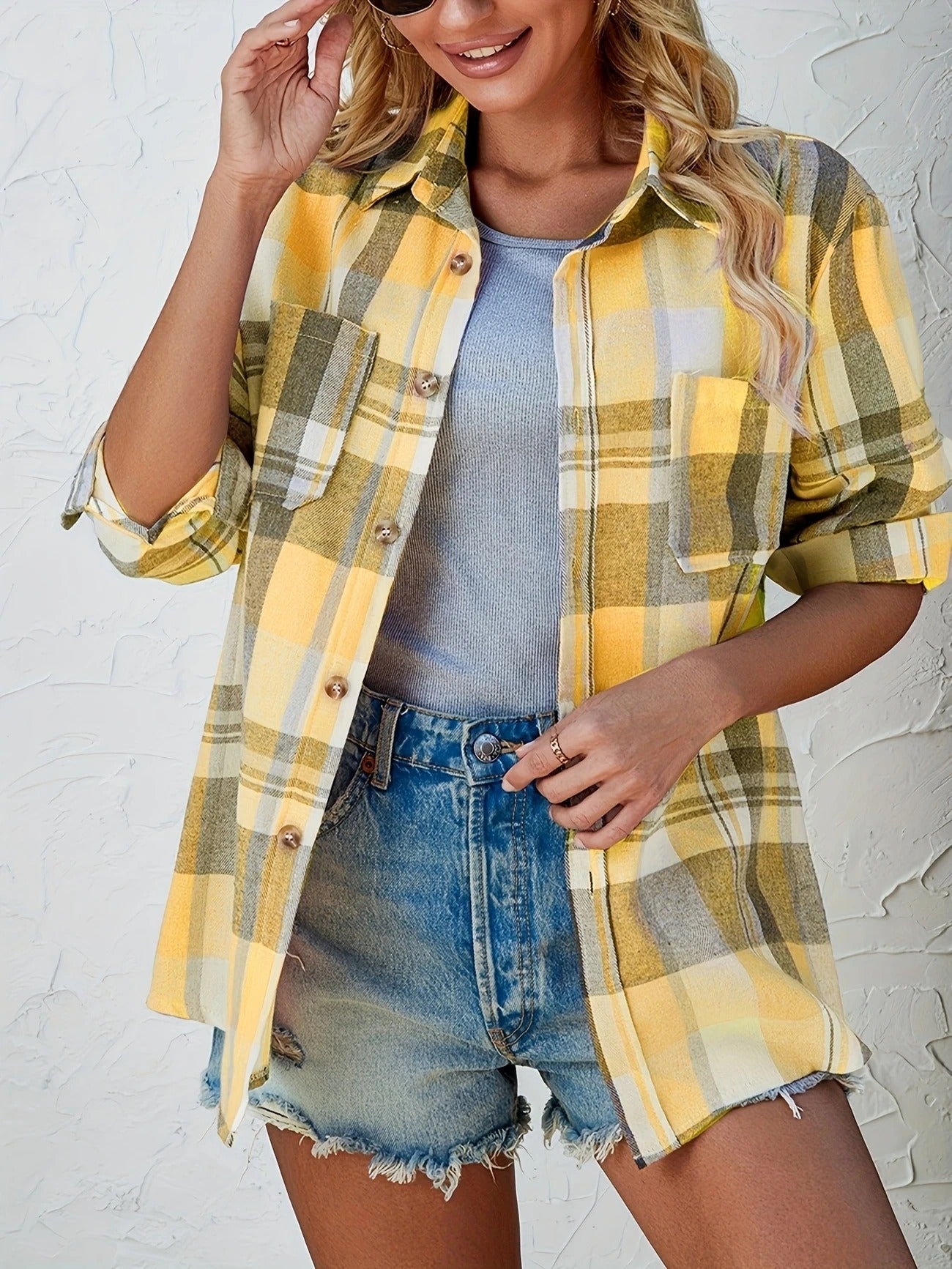 Jonas | Oversized-Flanellhemd im Casual-Stil mit Karomuster