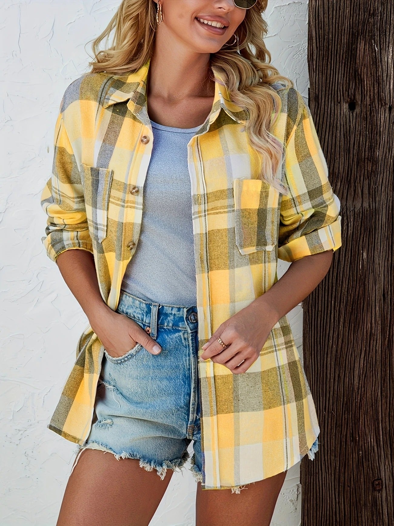 Jonas | Oversized-Flanellhemd im Casual-Stil mit Karomuster