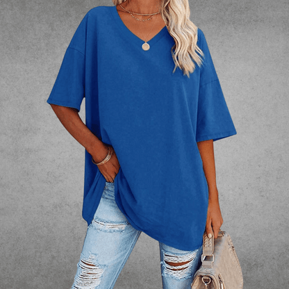 Elira | Weiches Und Atmungsaktives V-Ausschnitt T-Shirt Für Damen