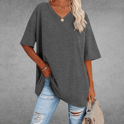 Elira | Weiches Und Atmungsaktives V-Ausschnitt T-Shirt Für Damen
