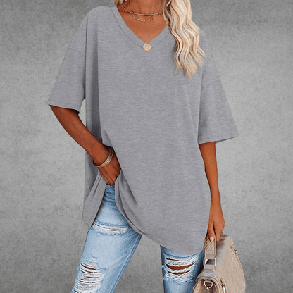 Elira | Weiches Und Atmungsaktives V-Ausschnitt T-Shirt Für Damen